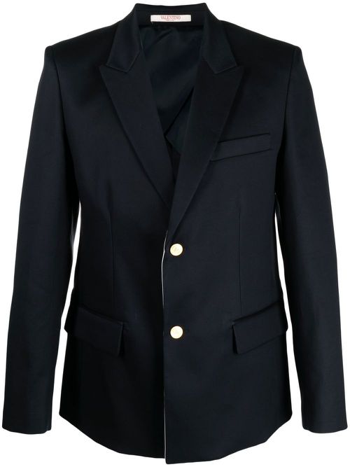 Single-breasted blazer - Blue