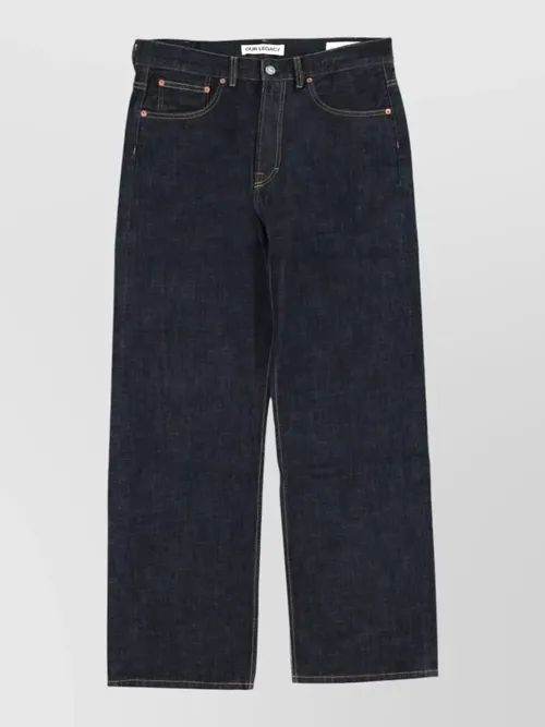 Our Legacy - denim trousers straight leg five pocket design