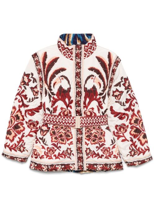 Cream Toucans Scarf jacket - Neutrals