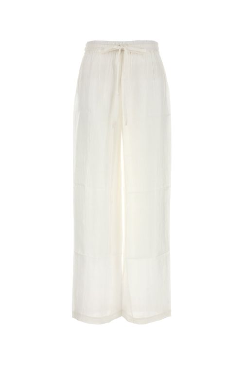 THE ROSE IBIZA White silk palazzo pant