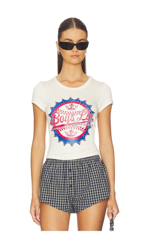 Boys Lie Sporty Spice Baby Tee in Ivory. - XL/XXL also in M/L