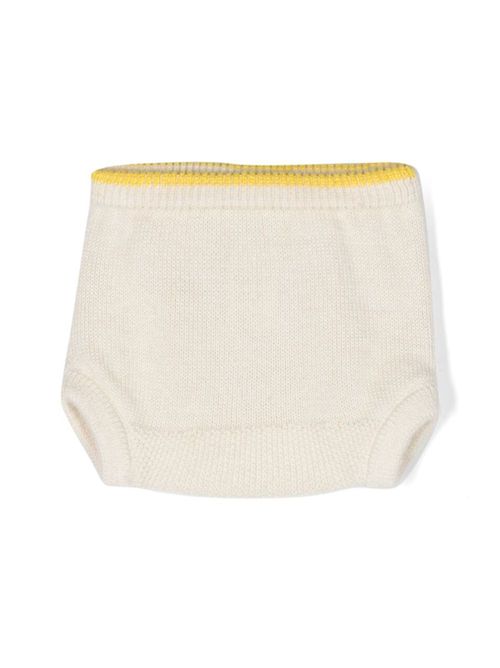 Alpaca-blend intarsia-knit shorts - Neutrals
