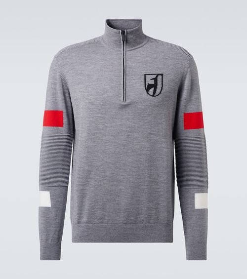 Hupert wool half-zip sweater