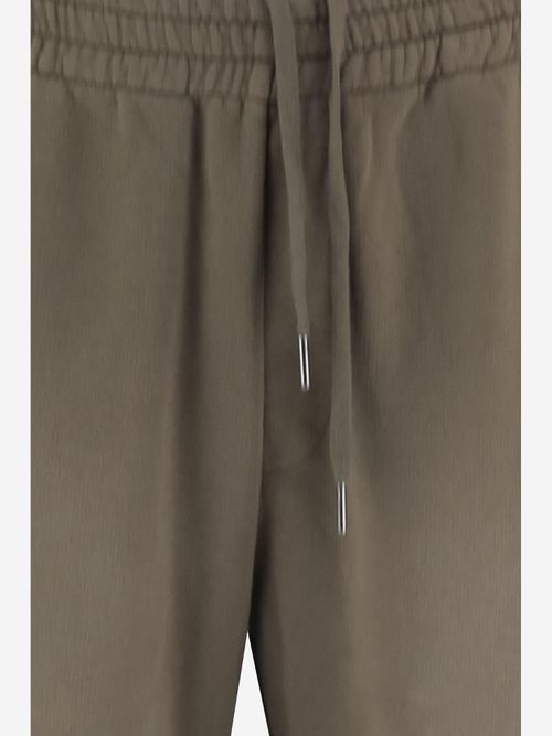 Cotton Drawstring Trousers — Beige