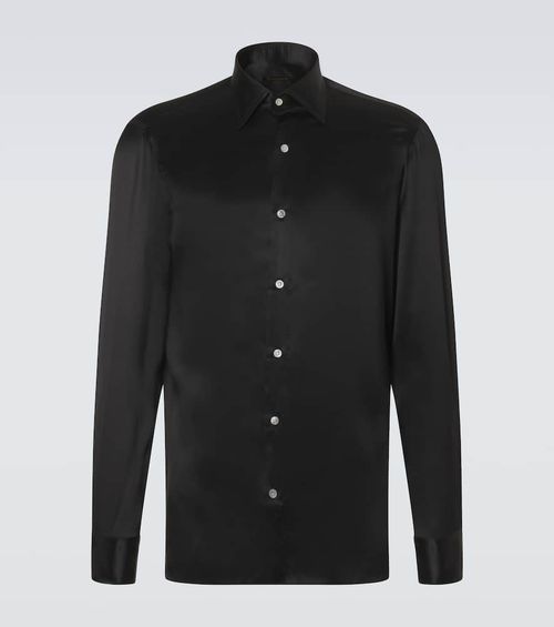Silk satin shirt