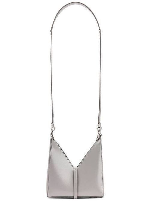 Mini cut-out leather bag - Black