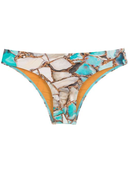 Waikiki marble-print pants - Blue
