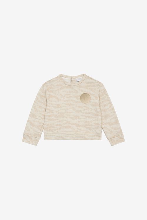 Sweatshirt With Rc Monogram And Tiger Skin Print - Male Baby Boys (6m