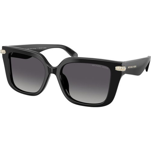Michael Kors Vrouw Michael Kors MK2275BU SANTO DOMINGO 3005T3 Zonnebrillen Acetaat Zwart Grijs Kwadraat Gepolariseerd