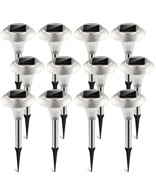 12-Pack Outdoor Solar Garden Lights