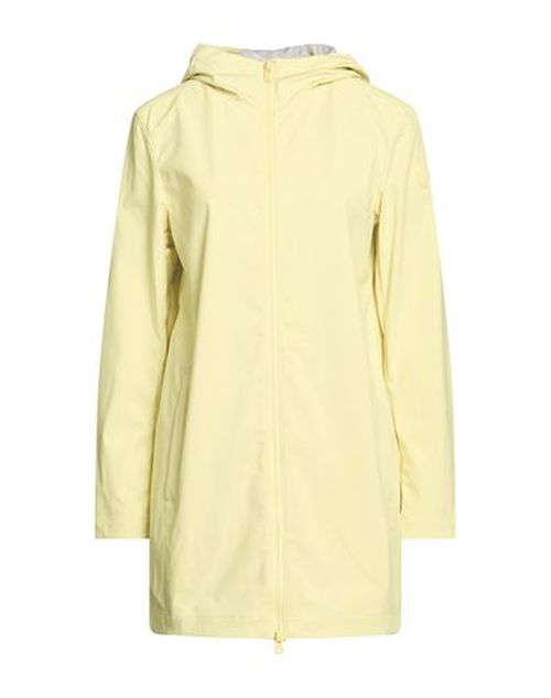 Woman Overcoat & Trench Coat Pastel yellow Size 6 Polyester, Elastane