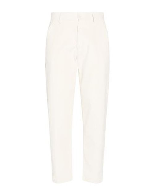 Man Pants Ivory Size M Cotton, Elastane