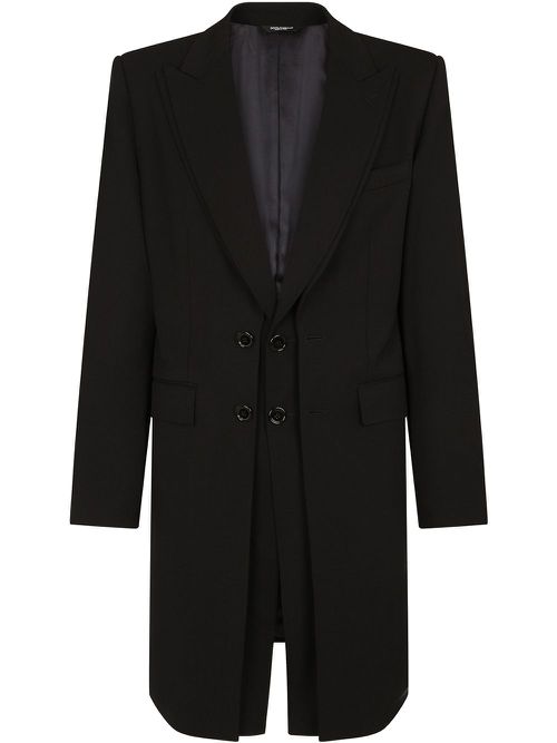 Button-front jacket - Black