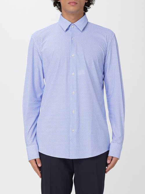 Shirt Men color Gnawed Blue