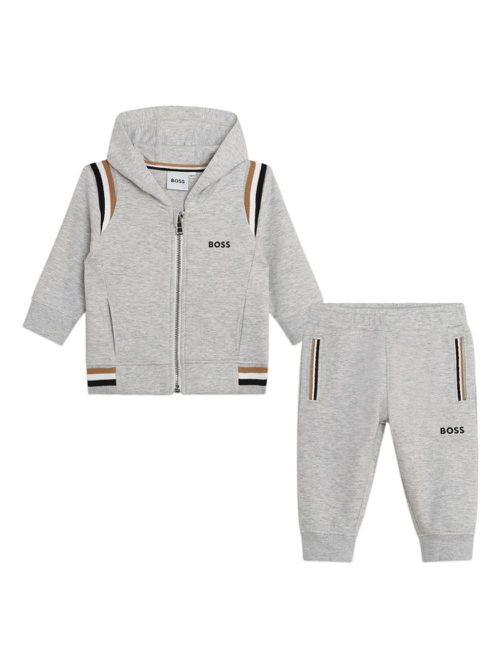 Logo-print tracksuit set - Grey