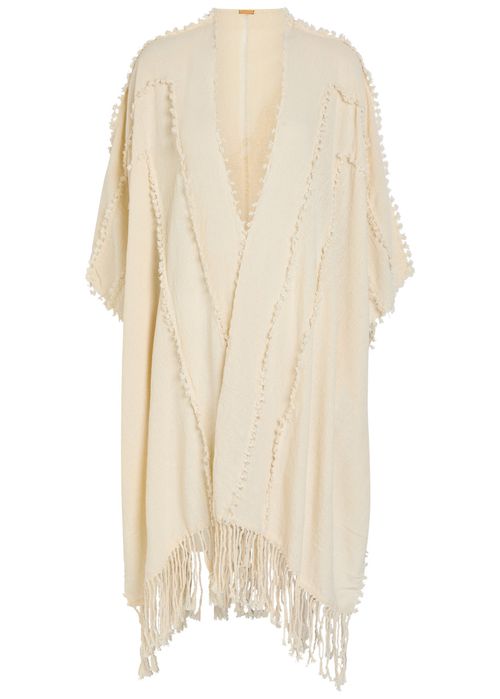 Knot Detail Cotton Cape