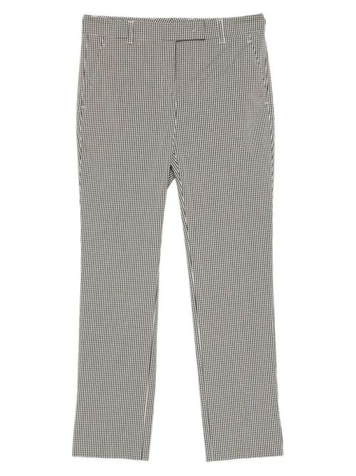 Black Check Straight Leg Trouser