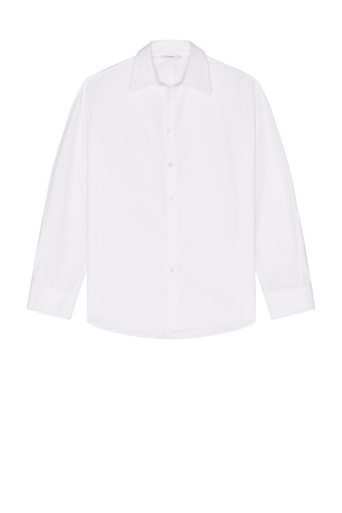 Givenchy Twisted Sleeve Overshirt in White - White.  42 also in 38, 39