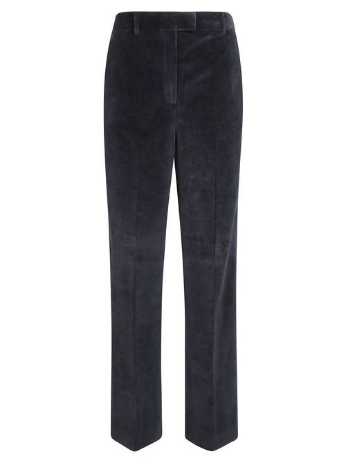 Women's Straight-Leg Smooth Velvet Pants