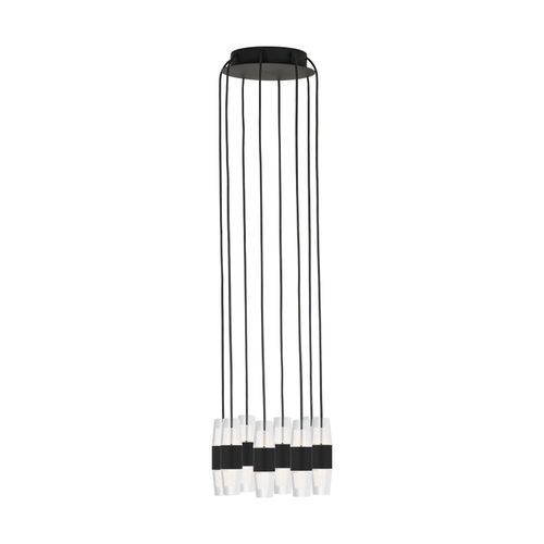 Nightshade Black LED Chandelier from the Lassell Collection