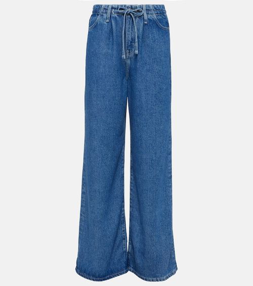High-rise wide-leg jeans