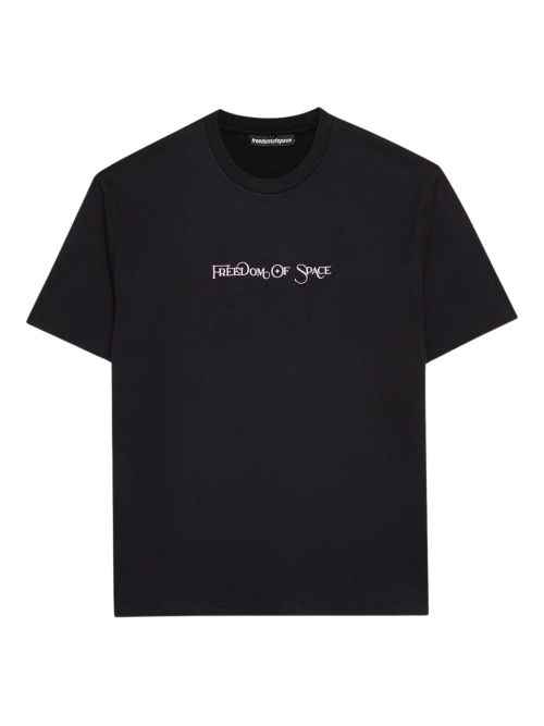 FREEDOM OF SPACE cotton T-shirt - Black