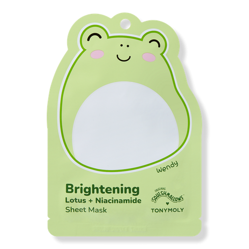 Squishmallows Hydrating Printed Essence Facial Sheet Masks - Wendy Brightening