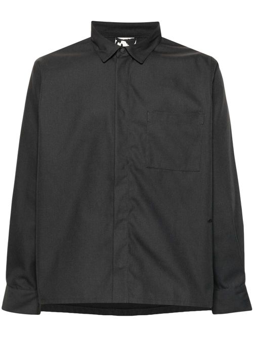 Long-sleeves cotton shirt - Grey