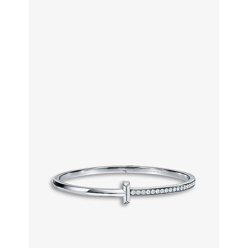 T1 Narrow 18ct White-gold and 0.92ct Diamond Small Bracelet