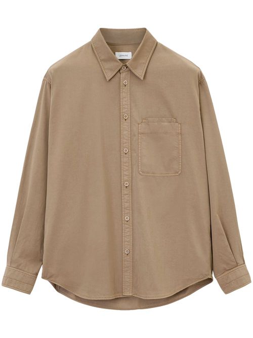 Relaxed long-sleeve shirt - Brown