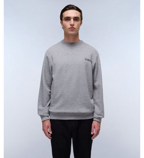 Napapijri for man. NP0A4IBZ Sweatshirt Sovana grey (M), Casual, Cotton, Long sleeve