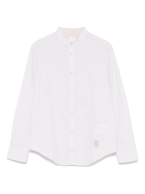 Eleventy Kids logo-tag shirt - Neutrals