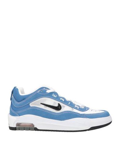 Woman Sneakers Azure Size 4 Leather, Textile fibers