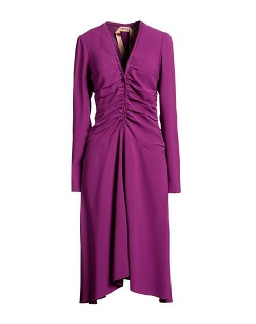 Woman Midi dress Mauve Size 8 Polyester
