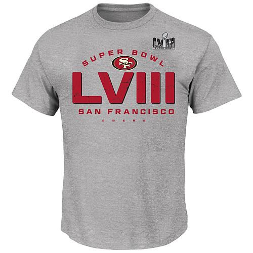 Men's Fanatics Gray San Francisco 49ers Super Bowl LVIII Big & Tall Made It T-Shirt - 3xt