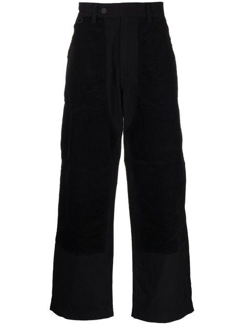 Four-pocket straight-leg trousers - Black