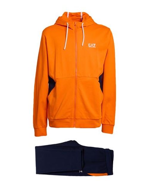 Man Tracksuit Orange Size XXL Cotton