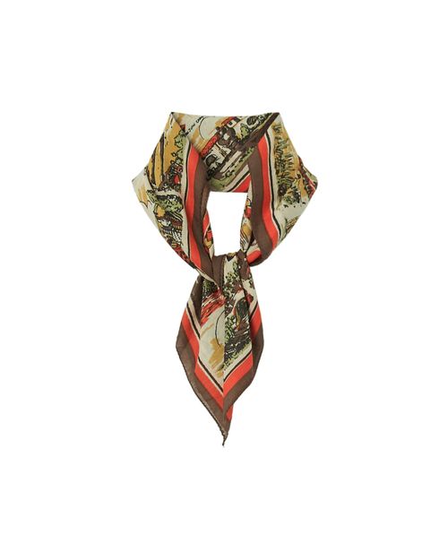 Map print bandana