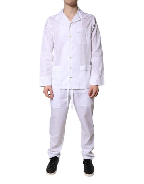 Cotton Pajama Set — White