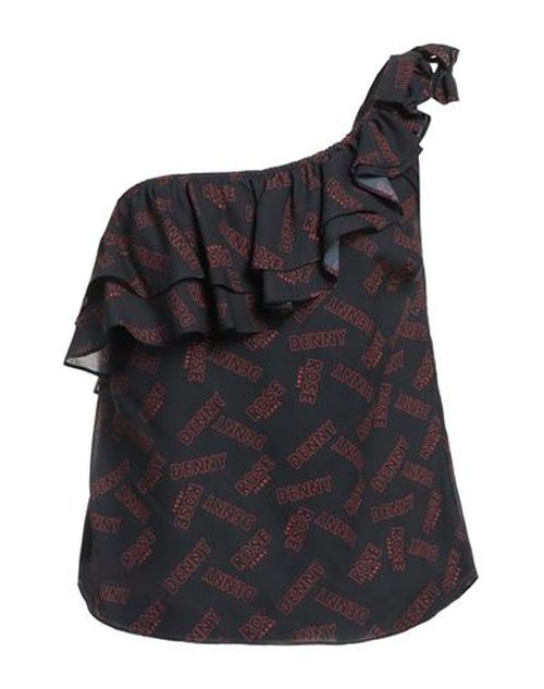 Denny Rose Woman Top Black Size 6 Polyester