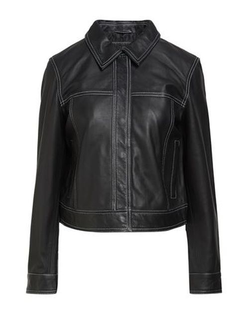 Woman Jacket Black Size XL Sheepskin