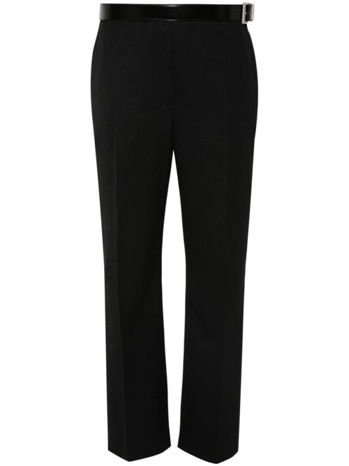 Black gabardine trousers
