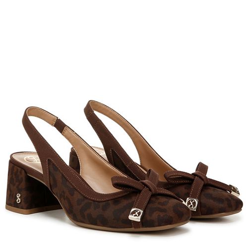 Women's Giselle Slingback Pump Shoes (Leopard Print)