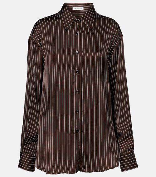 Peri pinstripe satin shirt