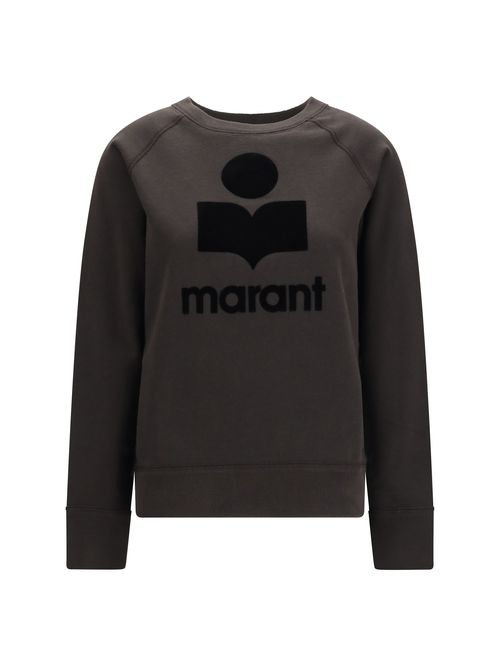 Logo-Print Cotton Sweatshirt — Black