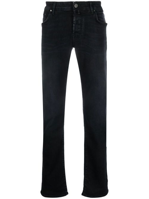 Low-rise straight.leg jeans - Blue
