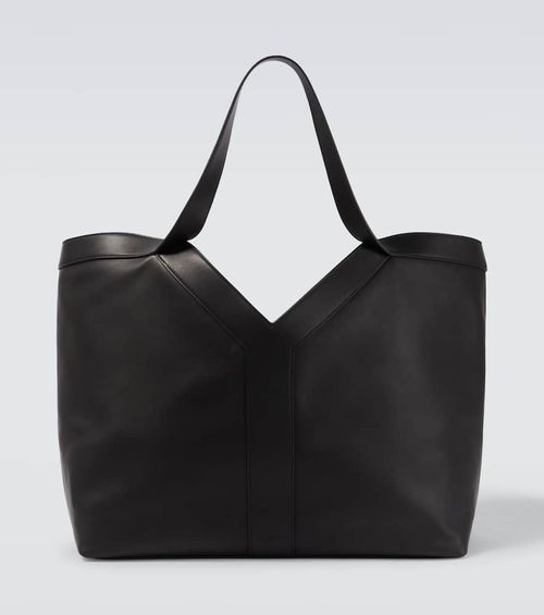 Y Large leather tote bag