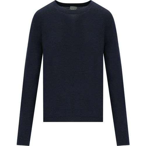Mm Max Mara Malesia Navy Blue Crewneck Sweater