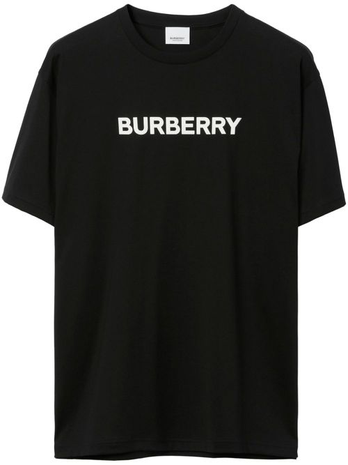 Logo-print cotton T-shirt - Black