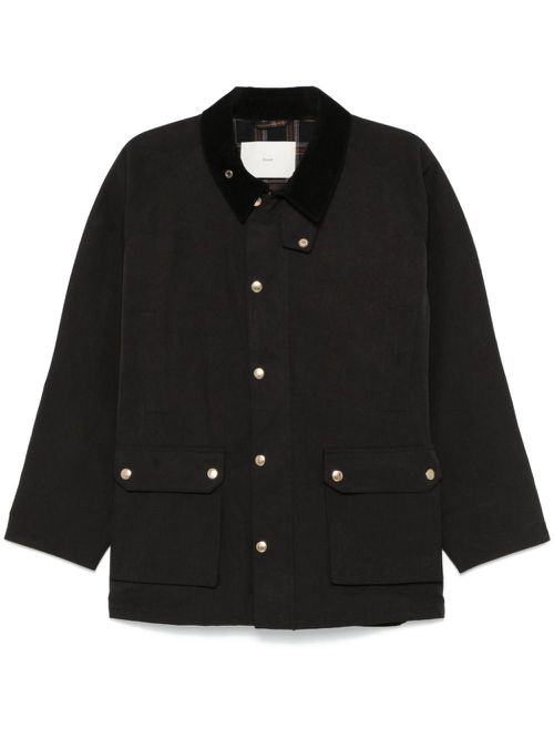 Waxed cotton jacket - Black
